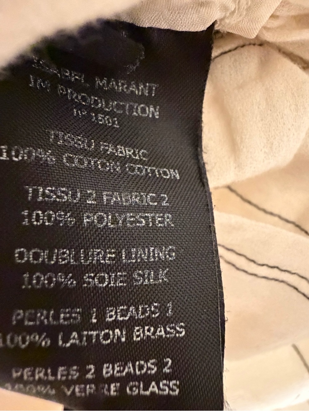Isabel Marant Cream Midi Dress with Black Trim - Size 38 - Picture 13 of 15